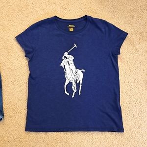 GUC Ralph Lauren navy graphic tee